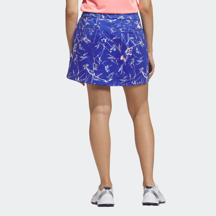 Adidas Ultimate365 Printed Knit Skort - Dual Indigo / White