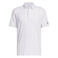 Adidas Ultimate365+ Climacool Butterspun Break Out Print Polo Shirt - Frozen Purple