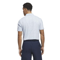 Adidas Ultimate365+ Climacool Butterspun Break Out Print Polo Shirt - Crystal Sky