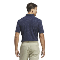 Adidas Ultimate365+ Climacool Butterspun Mighty Blossom Print Polo Shirt - Collegiate Navy