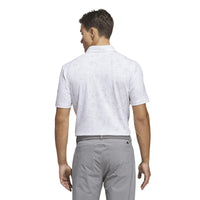 Adidas Ultimate365+ Climacool Butterspun Mighty Blossom Print Polo Shirt - White