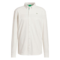 Adidas Originals Twistknit Button Up Polo Shirt - Chalk White