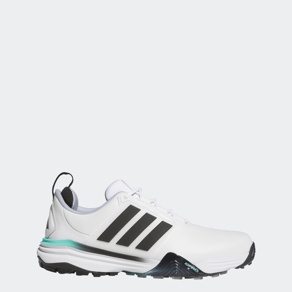 Adidas Adipower 26 Spikeless Golf Shoes - Cloud White / Core Black / Solar Aqua