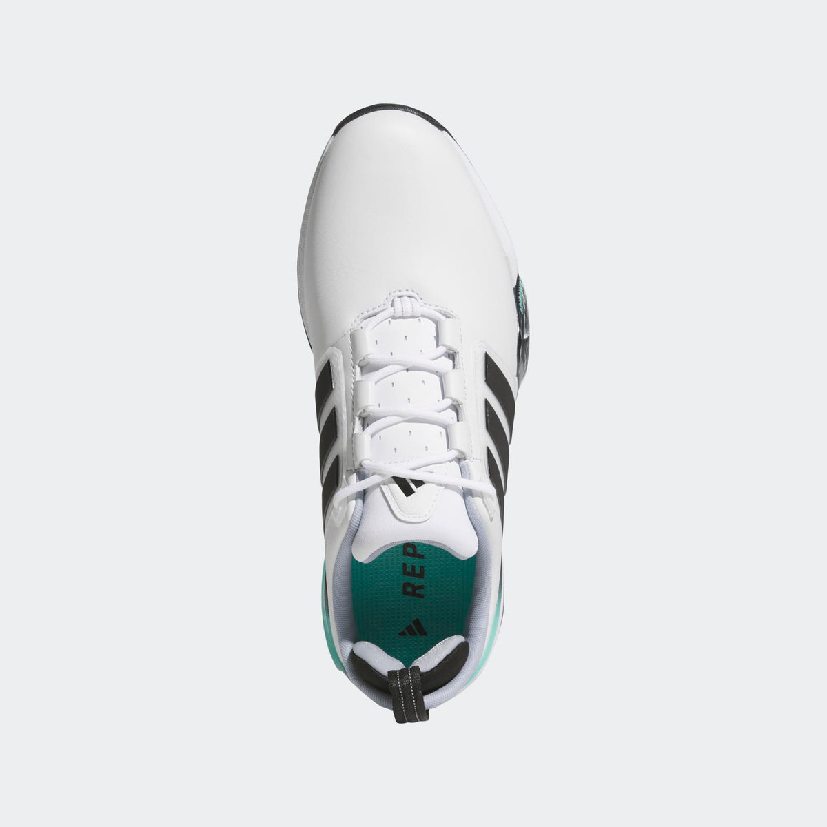 Adidas Adipower 26 Spikeless Golf Shoes - Cloud White / Core Black / Solar Aqua