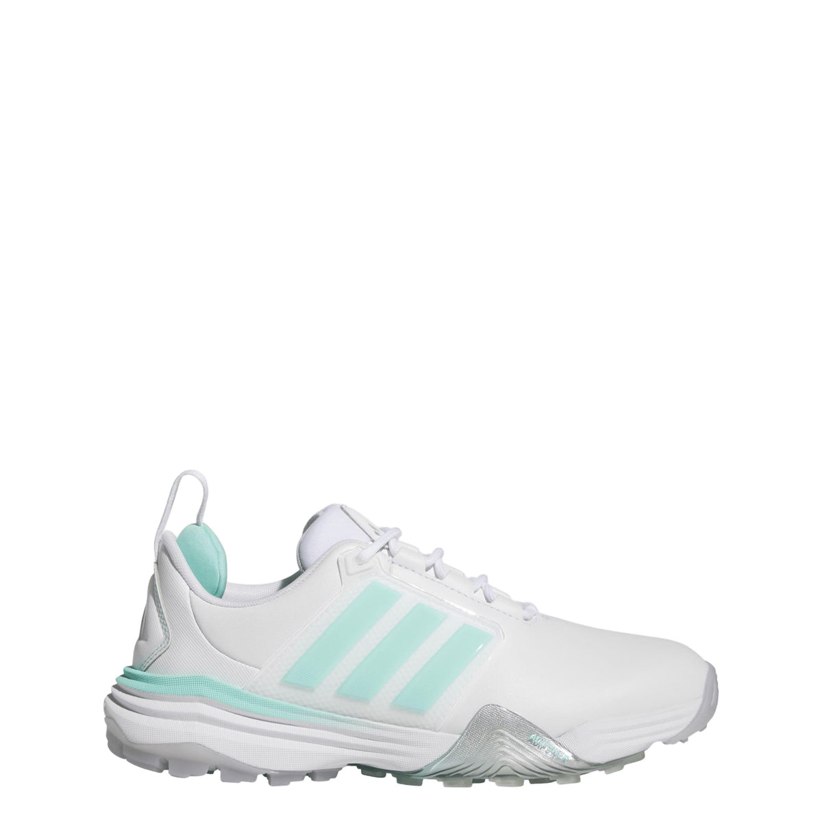 Adidas Adipower 26 Spikeless Golf Shoes - Cloud White / Solar Aqua / Silver Metallic