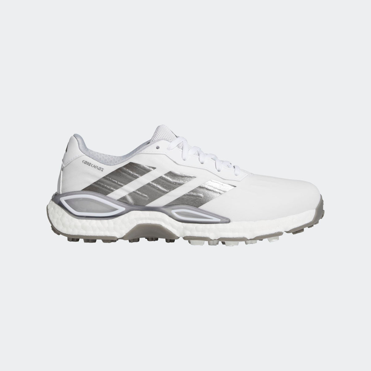Adidas Codechaos 27 Spikeless Golf Shoes - Cloud White / Iron Met. / Silver Metallic