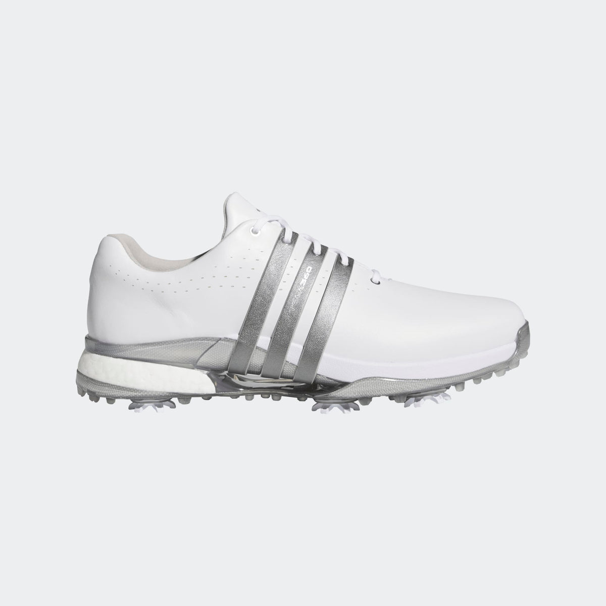Adidas Tour360 24 Golf Shoes - Cloud White / Iron Met. / Silver Metallic