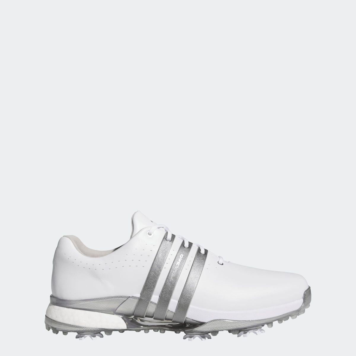Adidas Tour360 24 Golf Shoes - Cloud White / Iron Met. / Silver Metallic