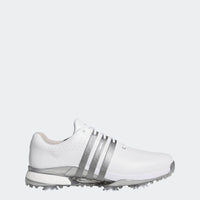Adidas Tour360 24 Golf Shoes - Cloud White / Iron Met. / Silver Metallic