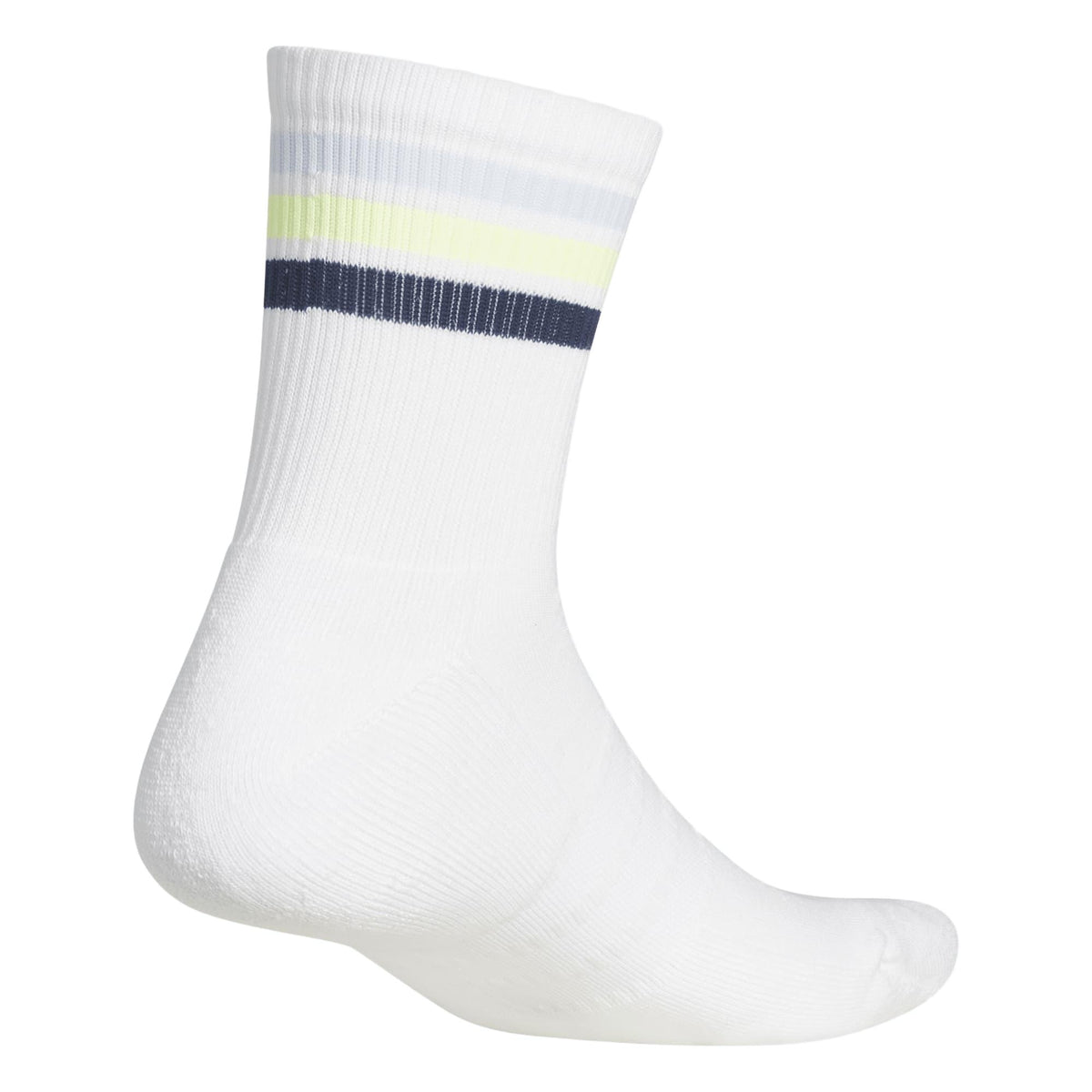 Adidas 3-Stripe Half Crew Sock - White / Crystal Sky