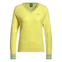Adidas Originals Cashmere Blend Sweater - Pure Lemon
