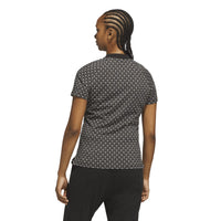 Adidas Originals All Over Trefoil Polo Shirt - Black / Chalk White