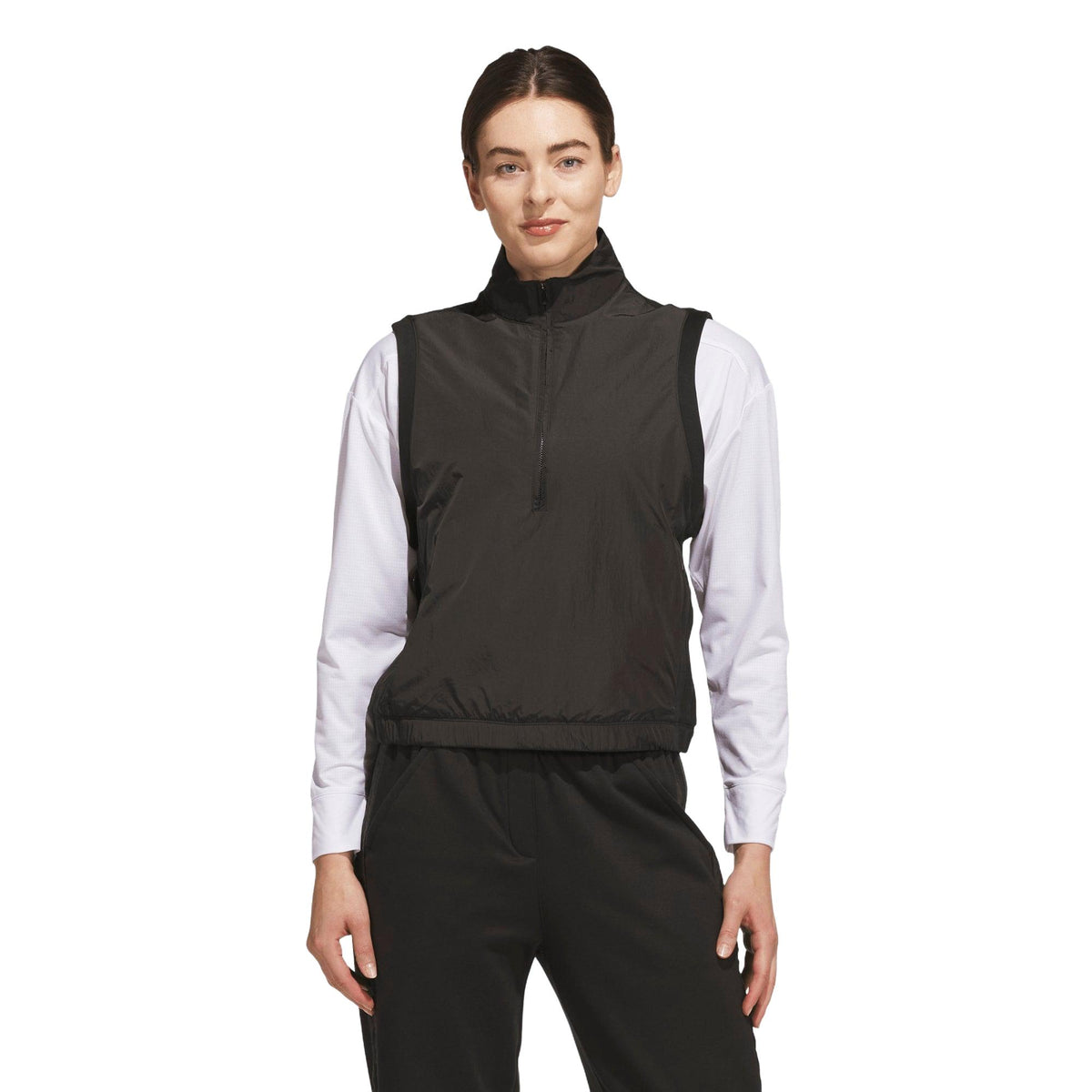 Adidas Beyond The Course Climawarm Half-Zip Loose Vest - Black
