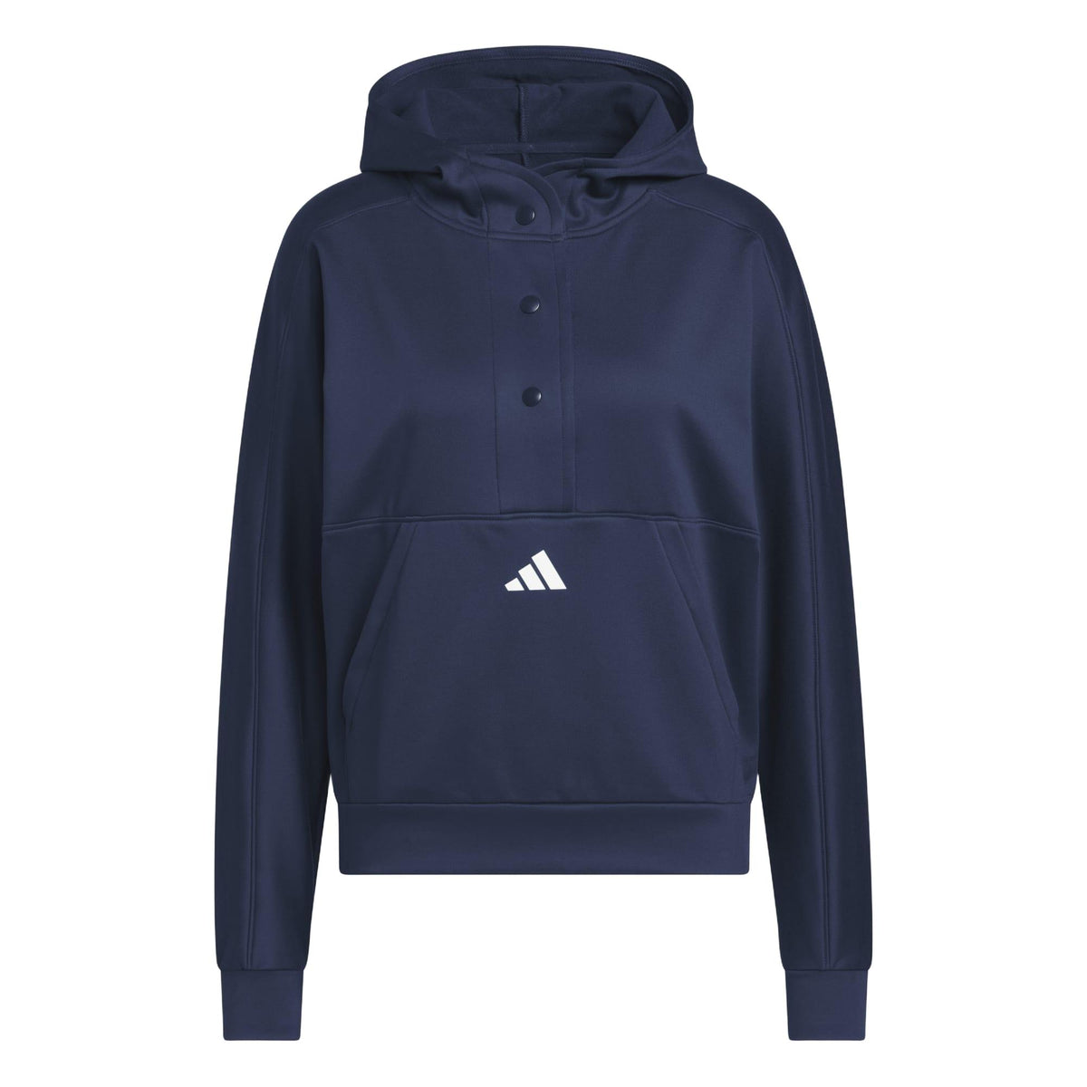 Adidas Beyond The Course Snap Climawarm Loose Hoodie - Collegiate Navy