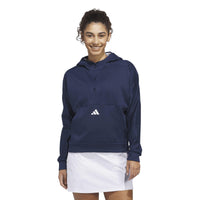 Adidas Beyond The Course Snap Climawarm Loose Hoodie - Collegiate Navy