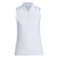 Adidas Ultimate365 Climacool Quarter-Zip Polo Shirt - Crystal Sky