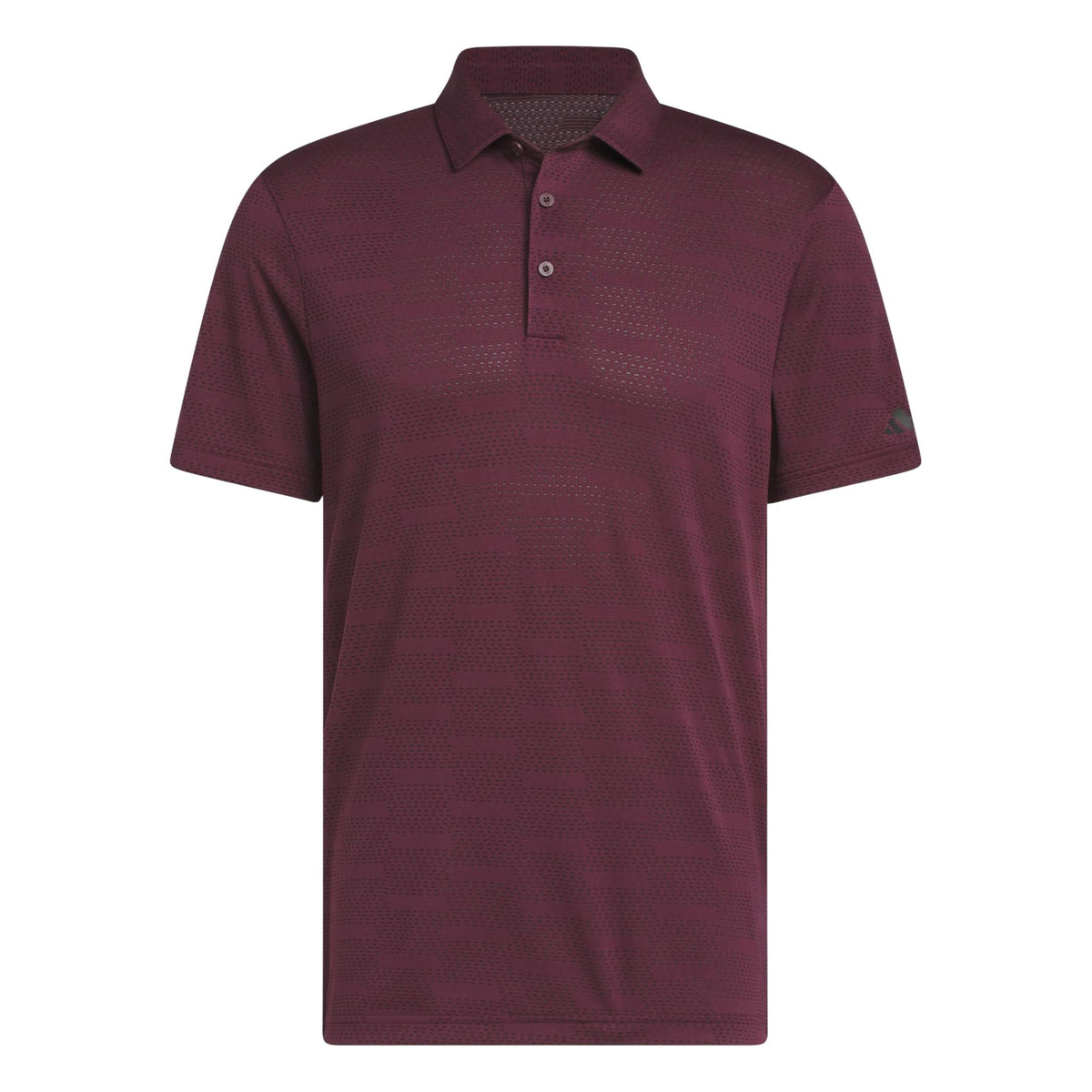 Adidas Ultimate365 Jacquard Polo Shirt - Maroon