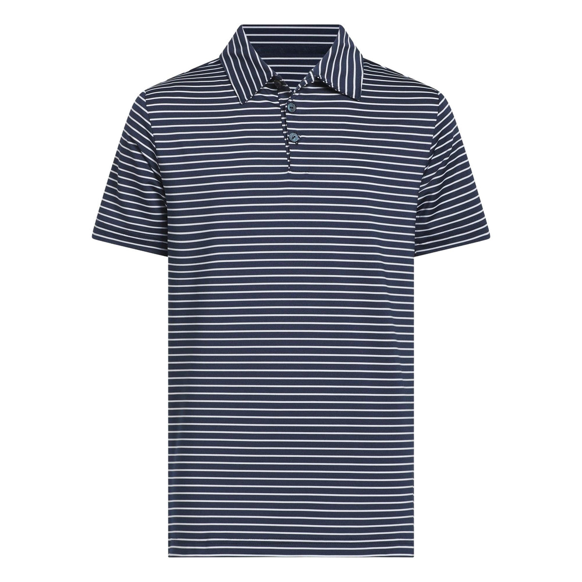 Adidas Boys Climacool Striped Polo Shirt - Collegiate Navy / White