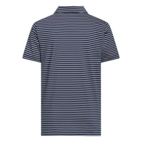 Adidas Boys Climacool Striped Polo Shirt - Collegiate Navy / White