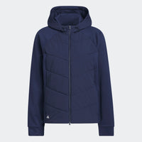 Adidas Ultimate365+ Course Control Quilted Hooded Jacket - Collegiate Navy