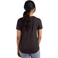 Cutter & Buck Coastline Recycled Double Peached Womens Short Sleeve Tee