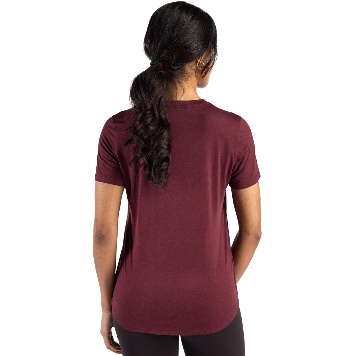 Cutter & Buck Coastline Recycled Double Peached Womens Short Sleeve Tee
