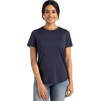 Cutter & Buck Coastline Recycled Double Peached Womens Short Sleeve Tee