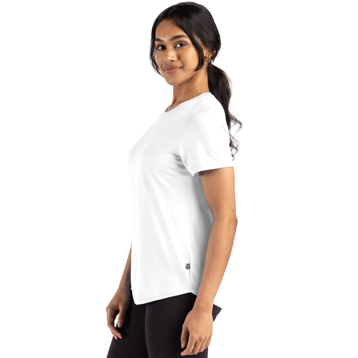 Cutter & Buck Coastline Recycled Double Peached Womens Short Sleeve Tee