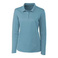 Clique Spin Solution-dyed Performance Pique Womens Long Sleeve Polo