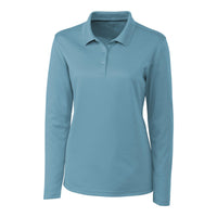Clique Spin Solution-dyed Performance Pique Womens Long Sleeve Polo