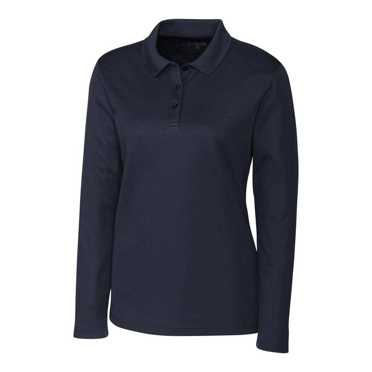 Clique Spin Solution-dyed Performance Pique Womens Long Sleeve Polo