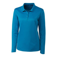 Clique Spin Solution-dyed Performance Pique Womens Long Sleeve Polo