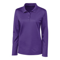 Clique Spin Solution-dyed Performance Pique Womens Long Sleeve Polo