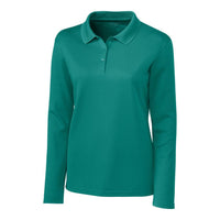 Clique Spin Solution-dyed Performance Pique Womens Long Sleeve Polo