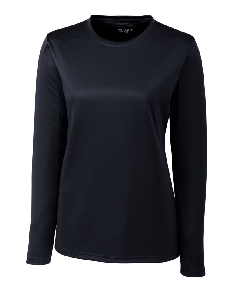 Clique Spin Solution-dyed Performance Jersey Womens Long Sleeve Tee