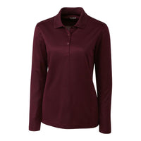 Clique Ice Pique Tech Womens Long Sleeve Polo