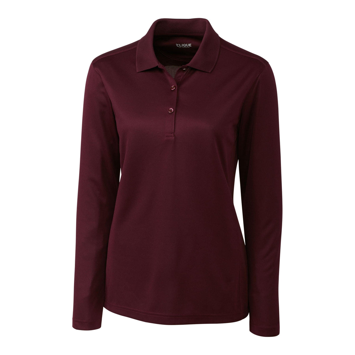 Clique Ice Pique Tech Womens Long Sleeve Polo