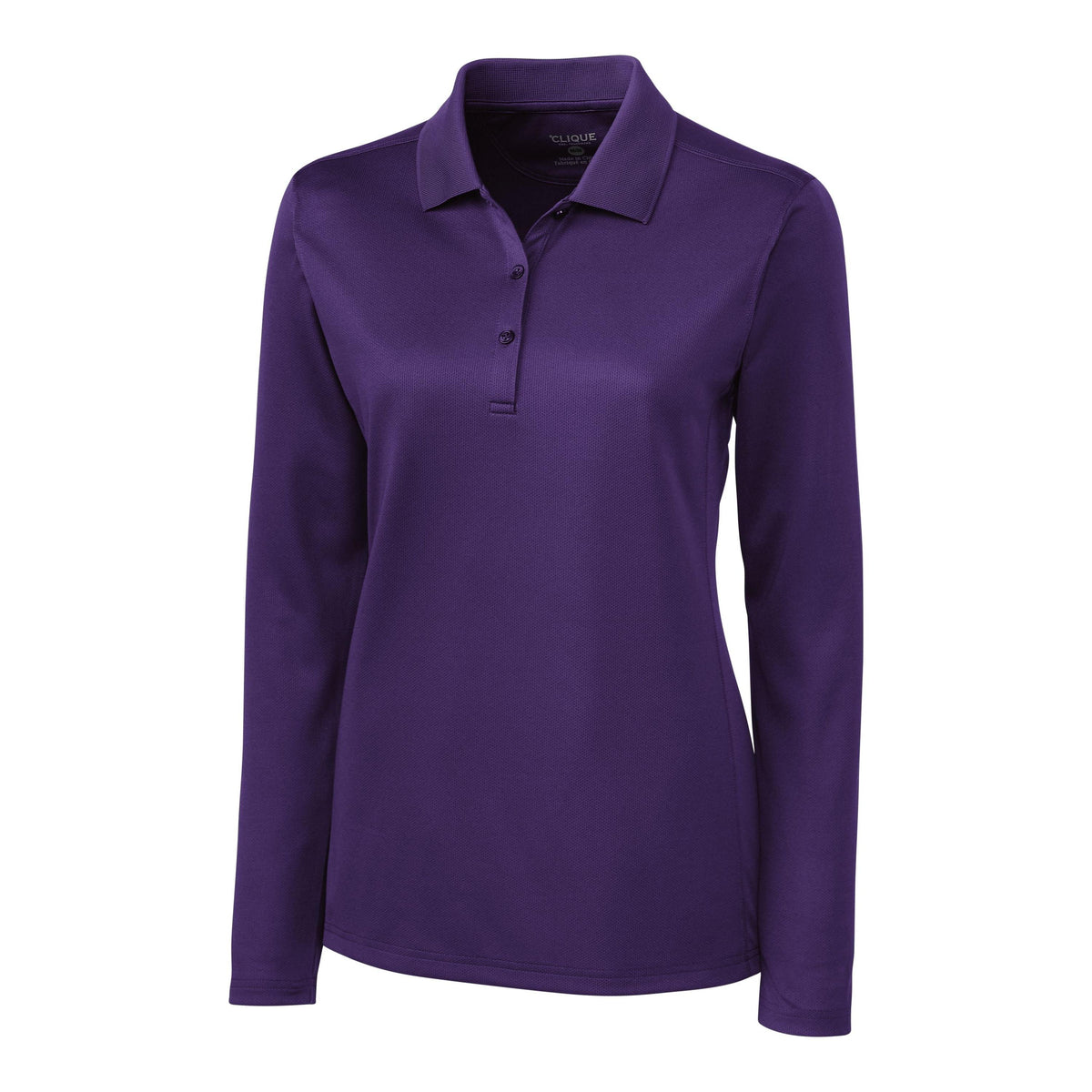 Clique Ice Pique Tech Womens Long Sleeve Polo