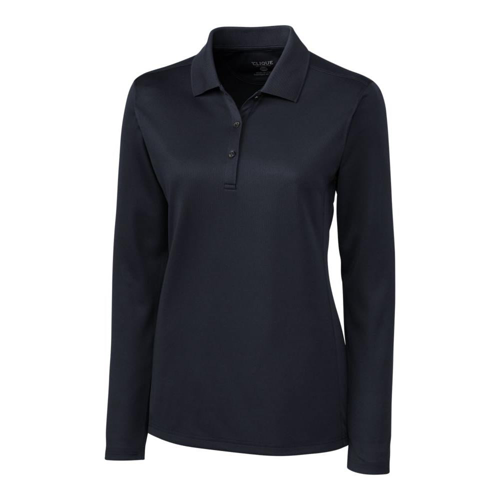 Clique Ice Pique Tech Womens Long Sleeve Polo