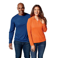 Clique Ice Pique Tech Womens Long Sleeve Polo