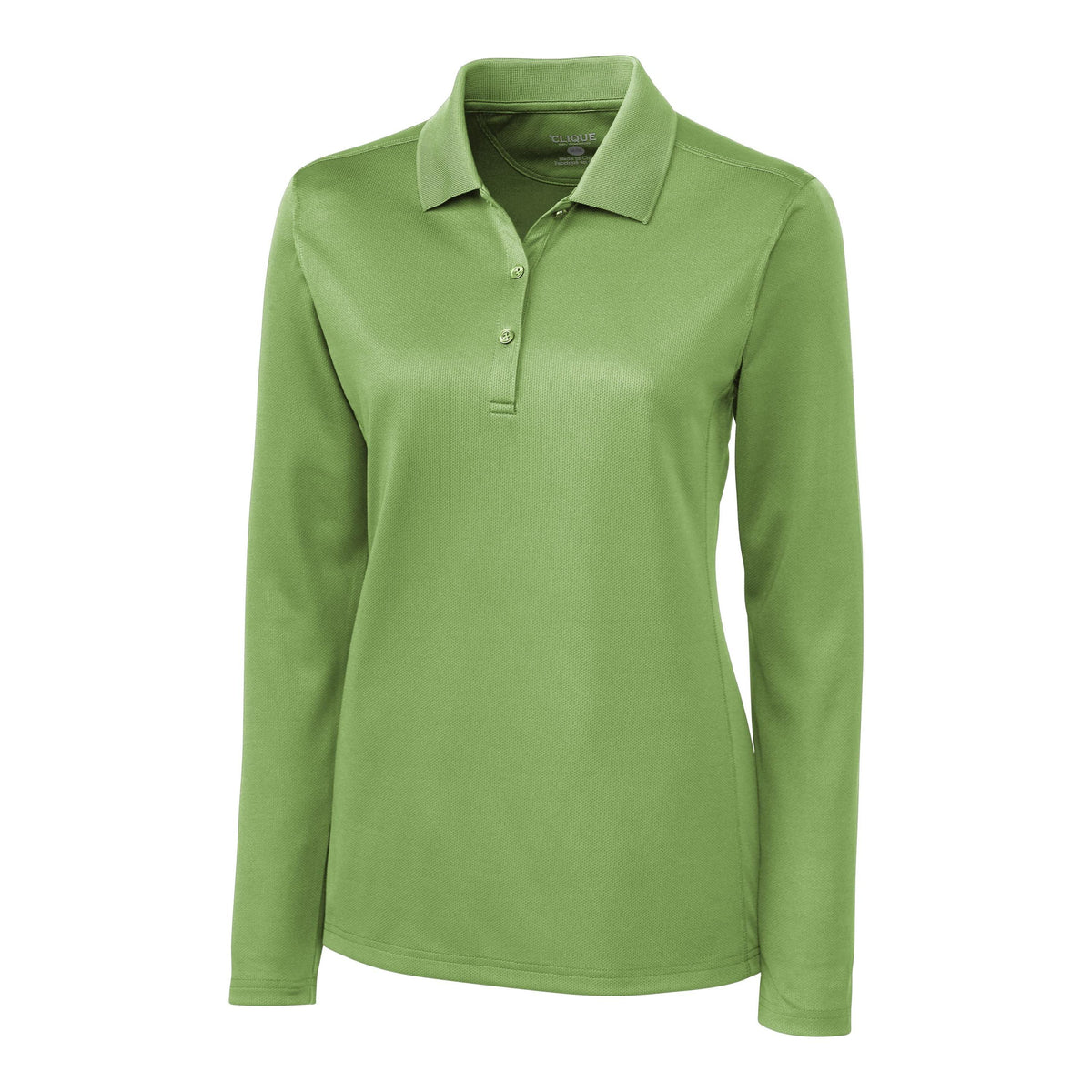 Clique Ice Pique Tech Womens Long Sleeve Polo