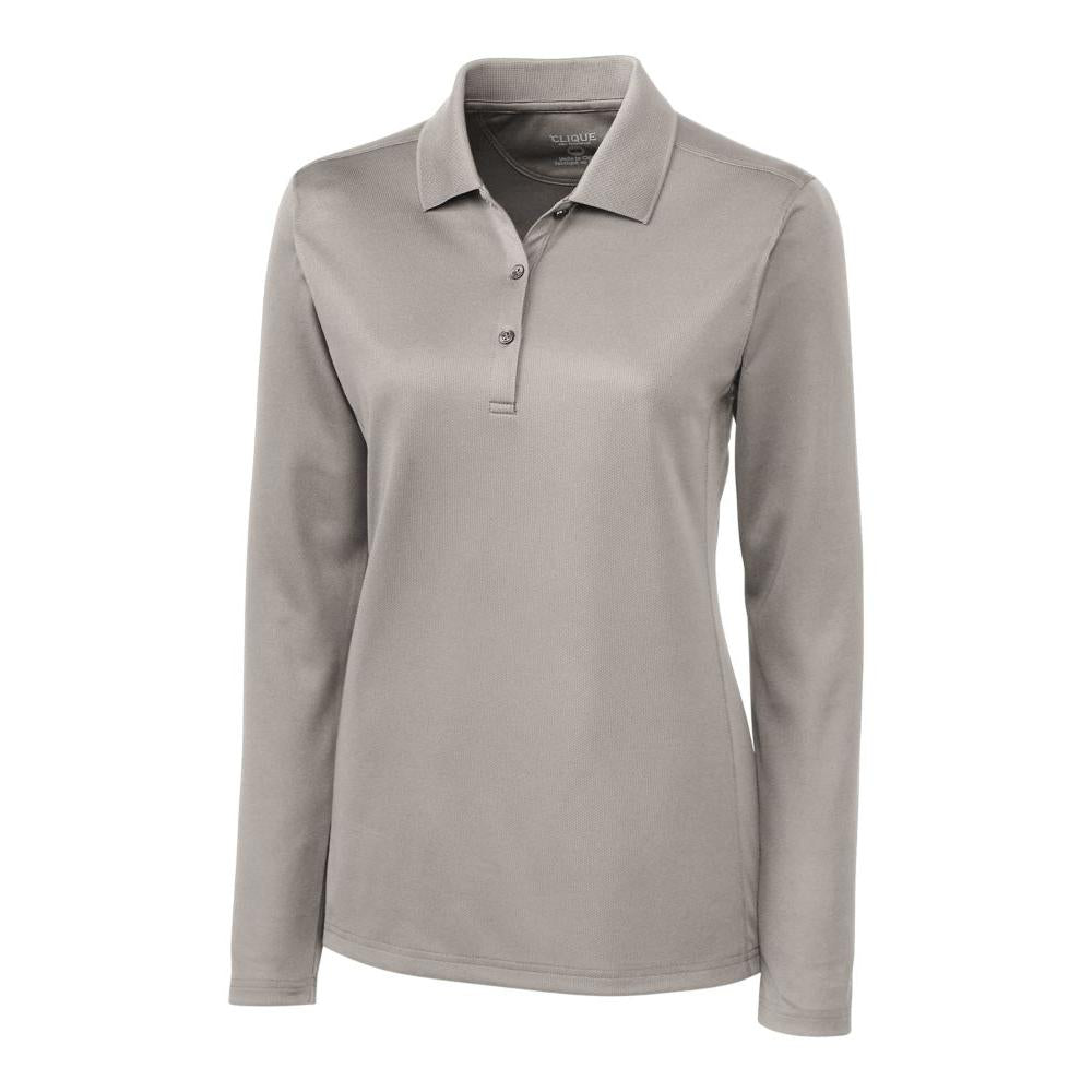 Clique Ice Pique Tech Womens Long Sleeve Polo