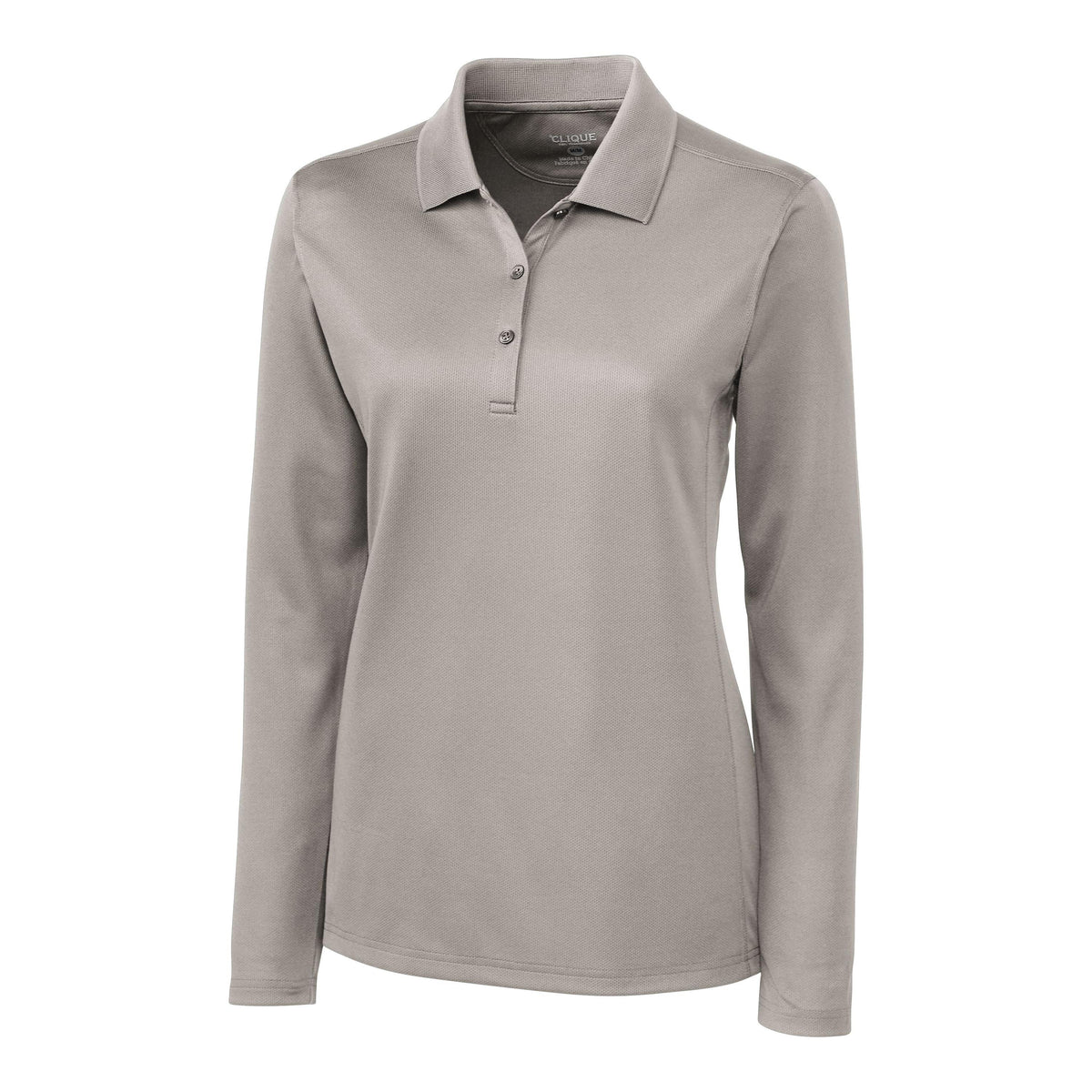 Clique Ice Pique Tech Womens Long Sleeve Polo