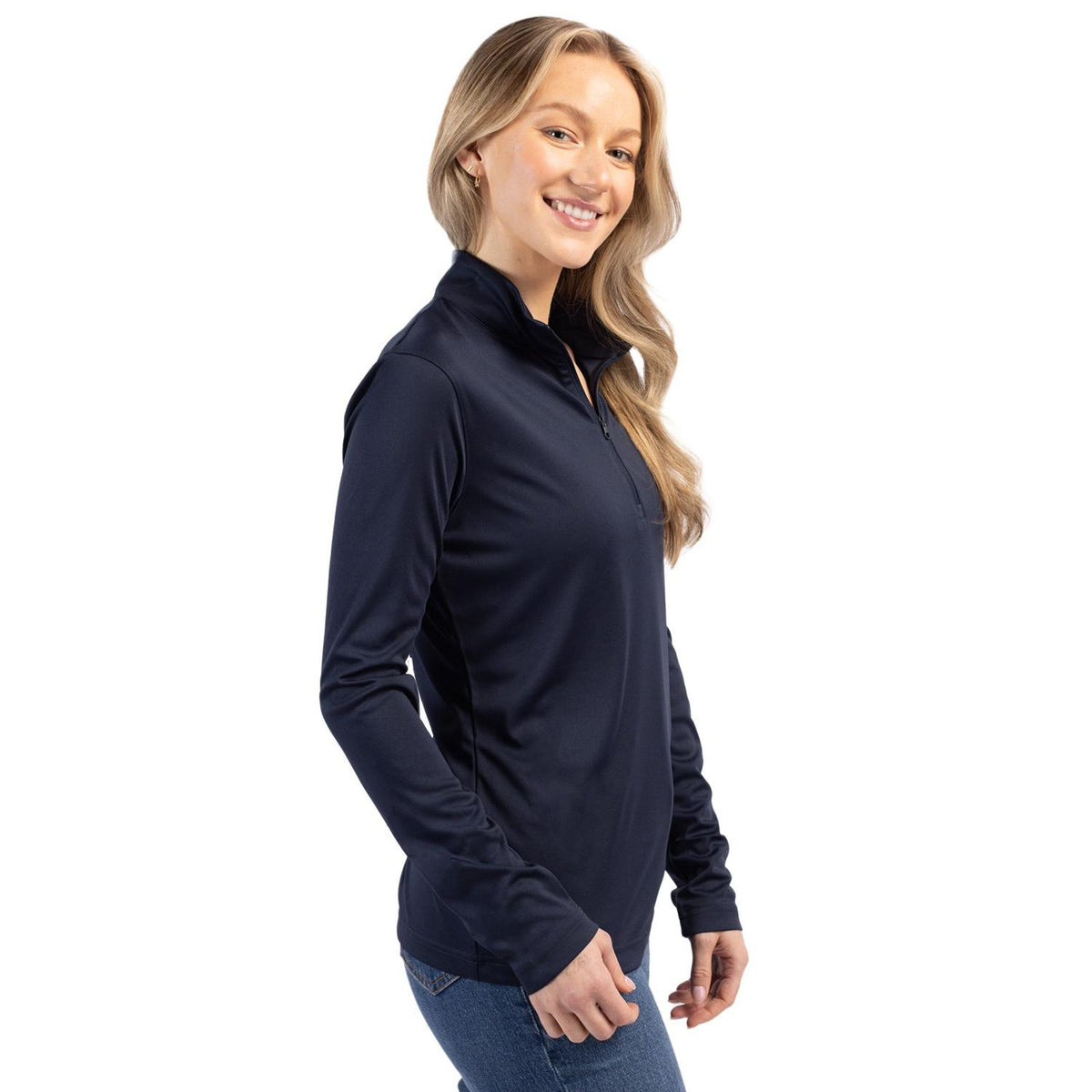 Clique Spin Solution-dyed Performance Interlock Womens Half Zip