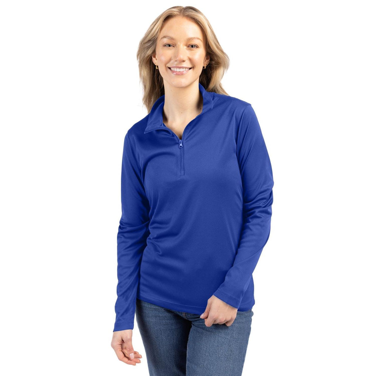 Clique Spin Solution-dyed Performance Interlock Womens Half Zip