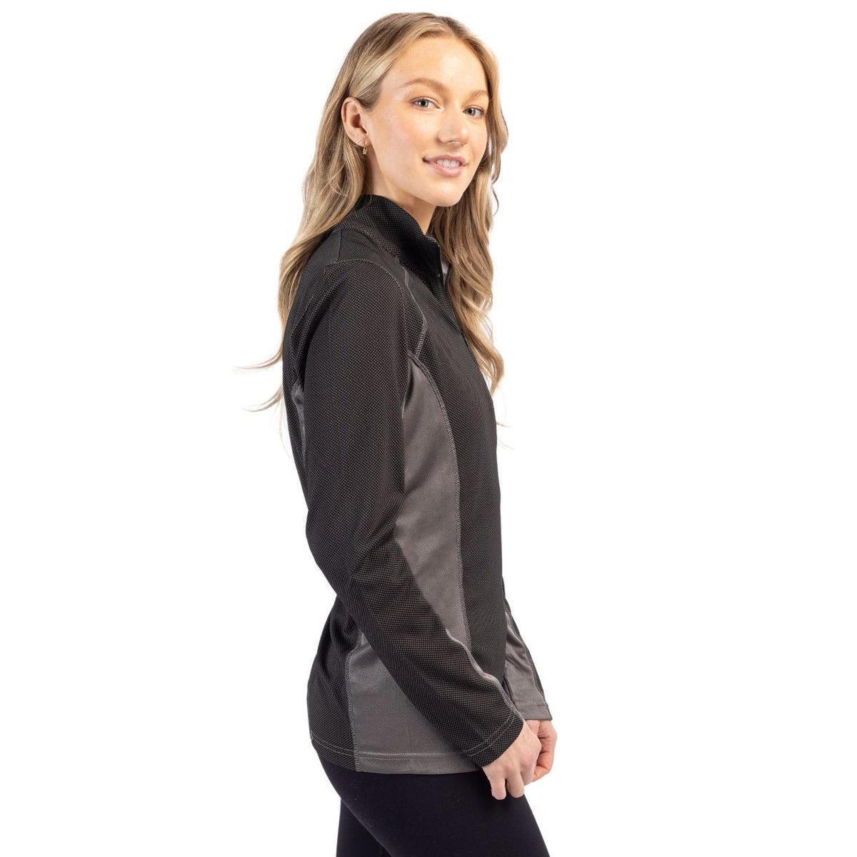 Clique Ice Pique Colorblock Tech Womens Half Zip