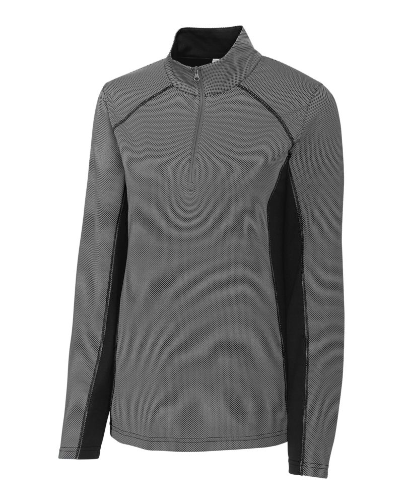 Clique Ice Pique Colorblock Tech Womens Half Zip