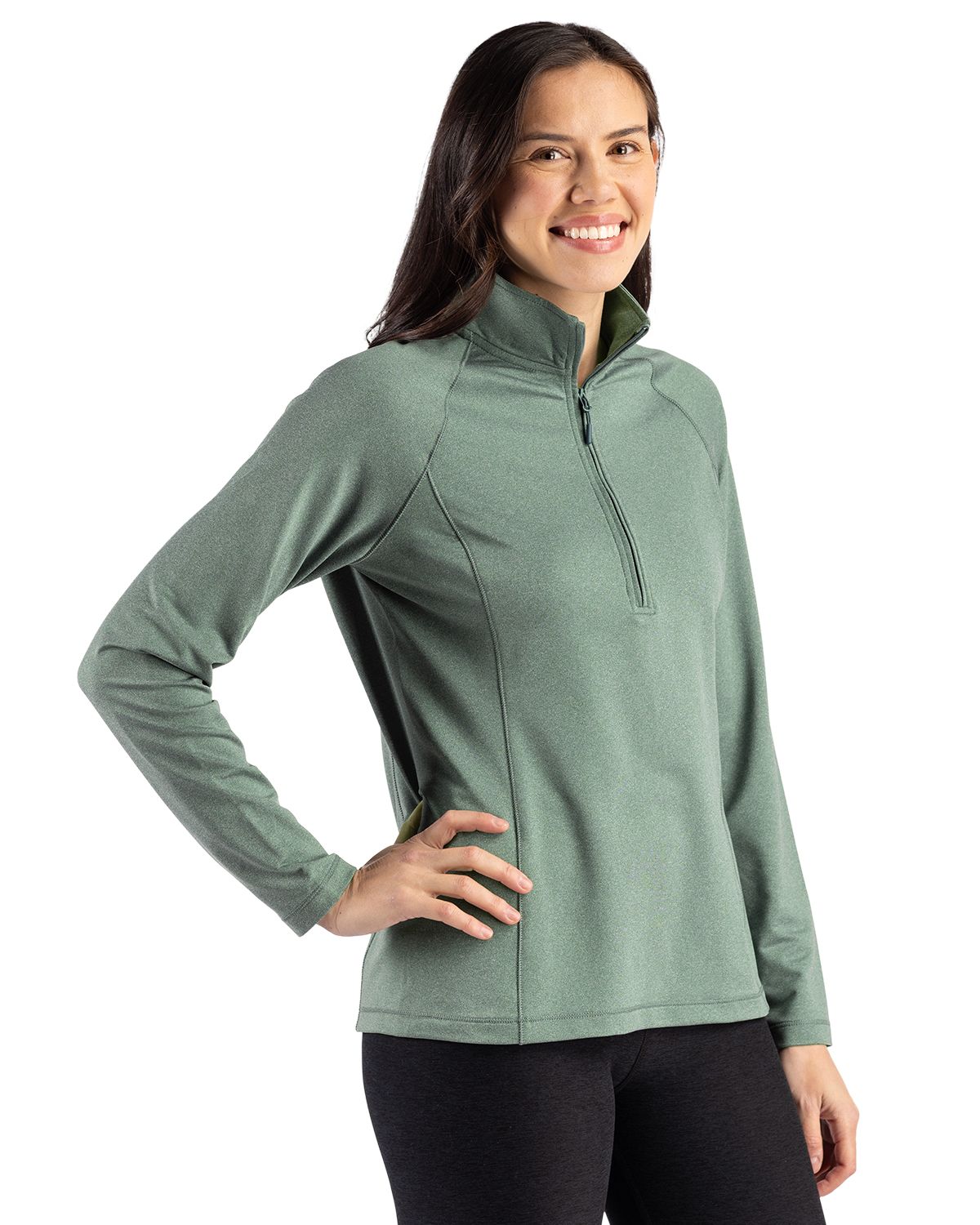 Clique Dash Recycled Womens Quarter Zip Sweatshirt