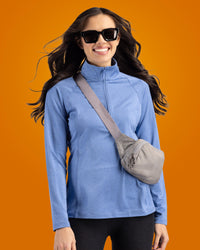 Clique Dash Recycled Womens Quarter Zip Sweatshirt