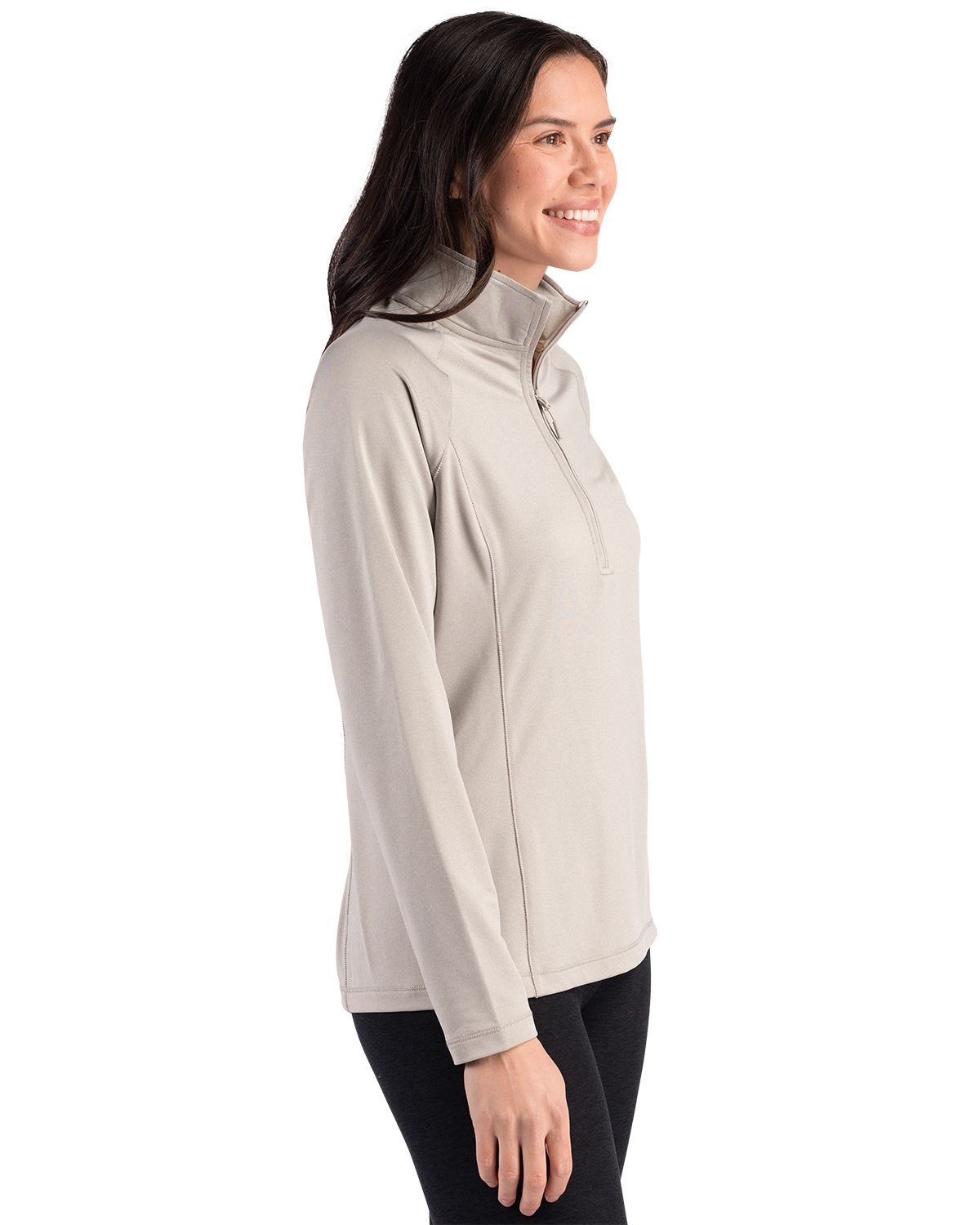 Clique Dash Recycled Womens Quarter Zip Sweatshirt